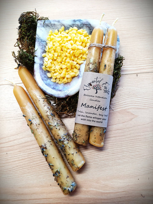 Beeswax Manifest Intention Candles